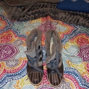 Ugg lace up boots Size 9